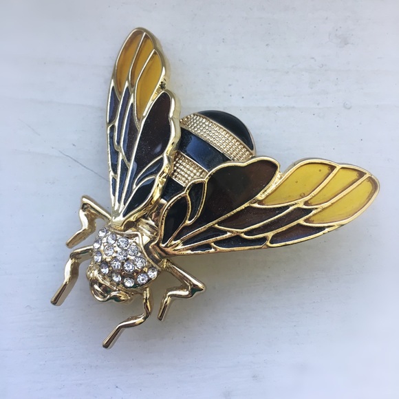 Vintage Bumblebee Brooches (2 pk) - Picture 1 of 5